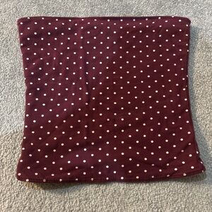 Hollister Burgundy Polka Dot Tank Top